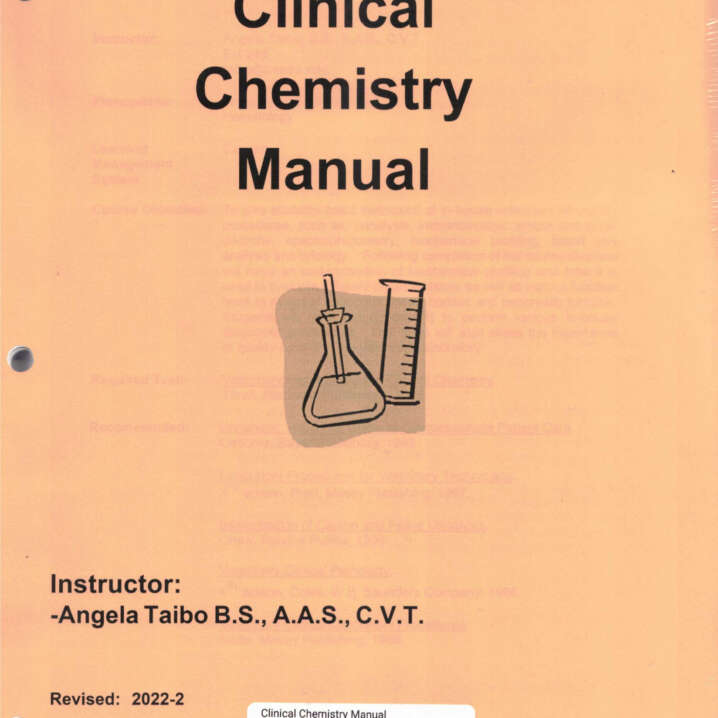 Clinical Chemistry Manual