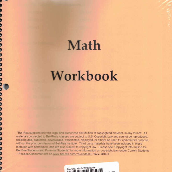 Medical Math Workbook Manual
